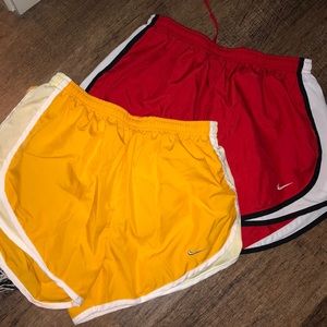 Set of 2 Nike women’s running shorts size smalls